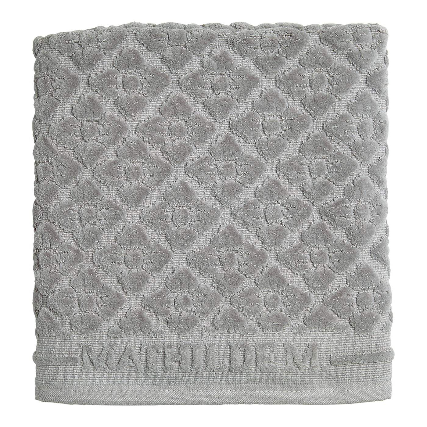 Mathilde M: tappeto da bagno 50x70 grigio DOCEUR FLORALE